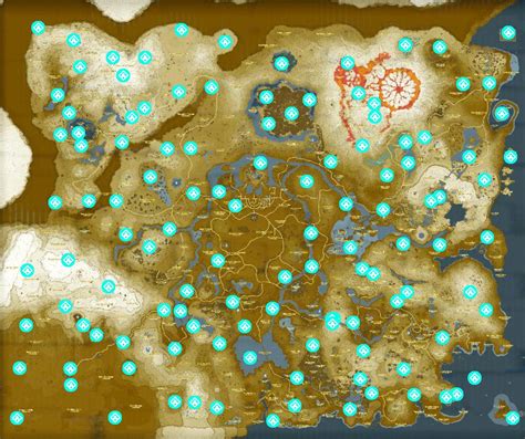 shrine map botw|botw map mit 120 schreine.